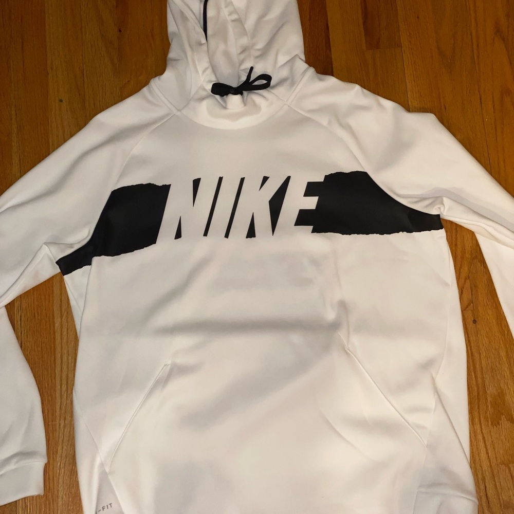Nike Mens Therma Hoodie White (L)